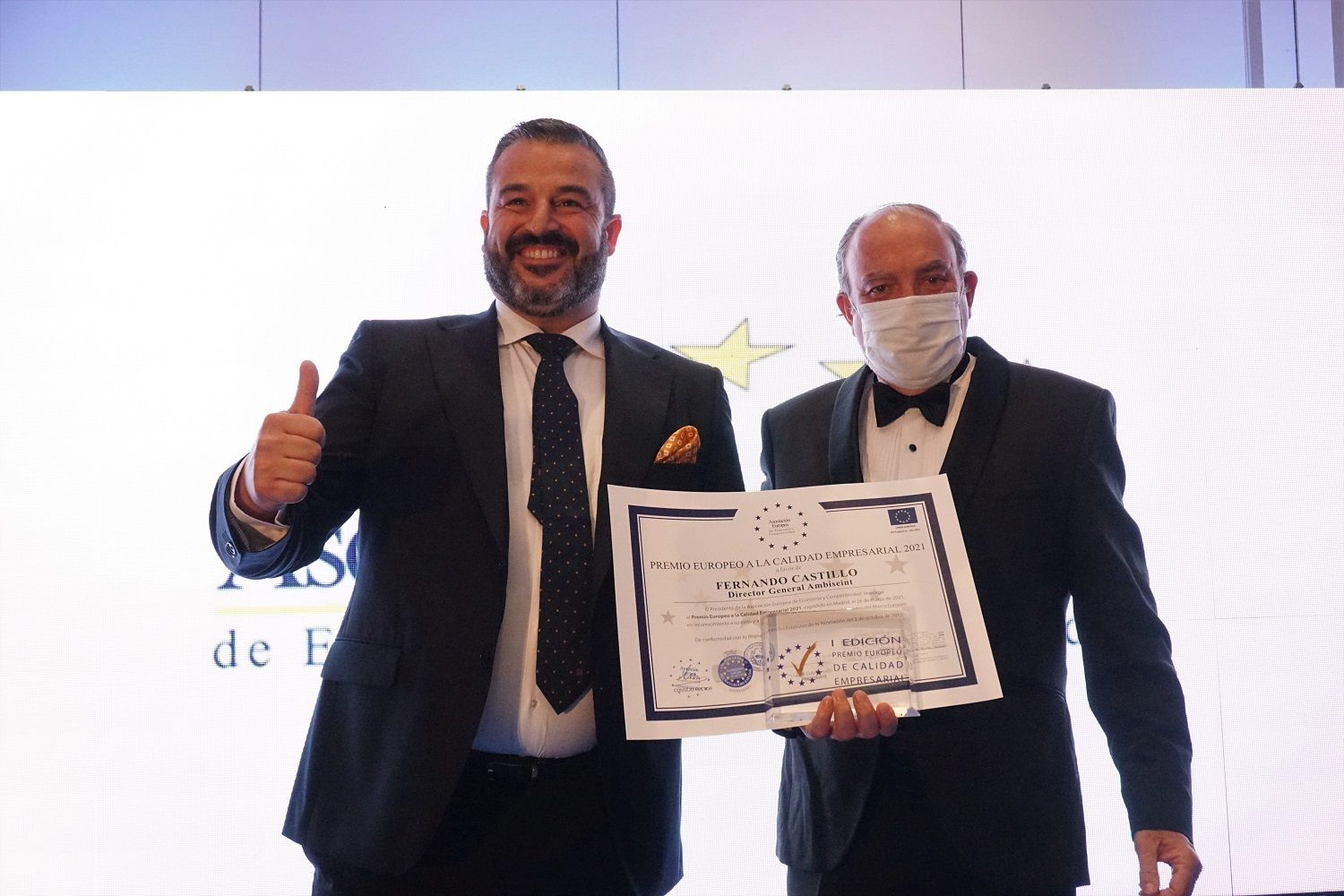 Ambiseint recibe el Premio Europeo a La Calidad Empresarial 2021