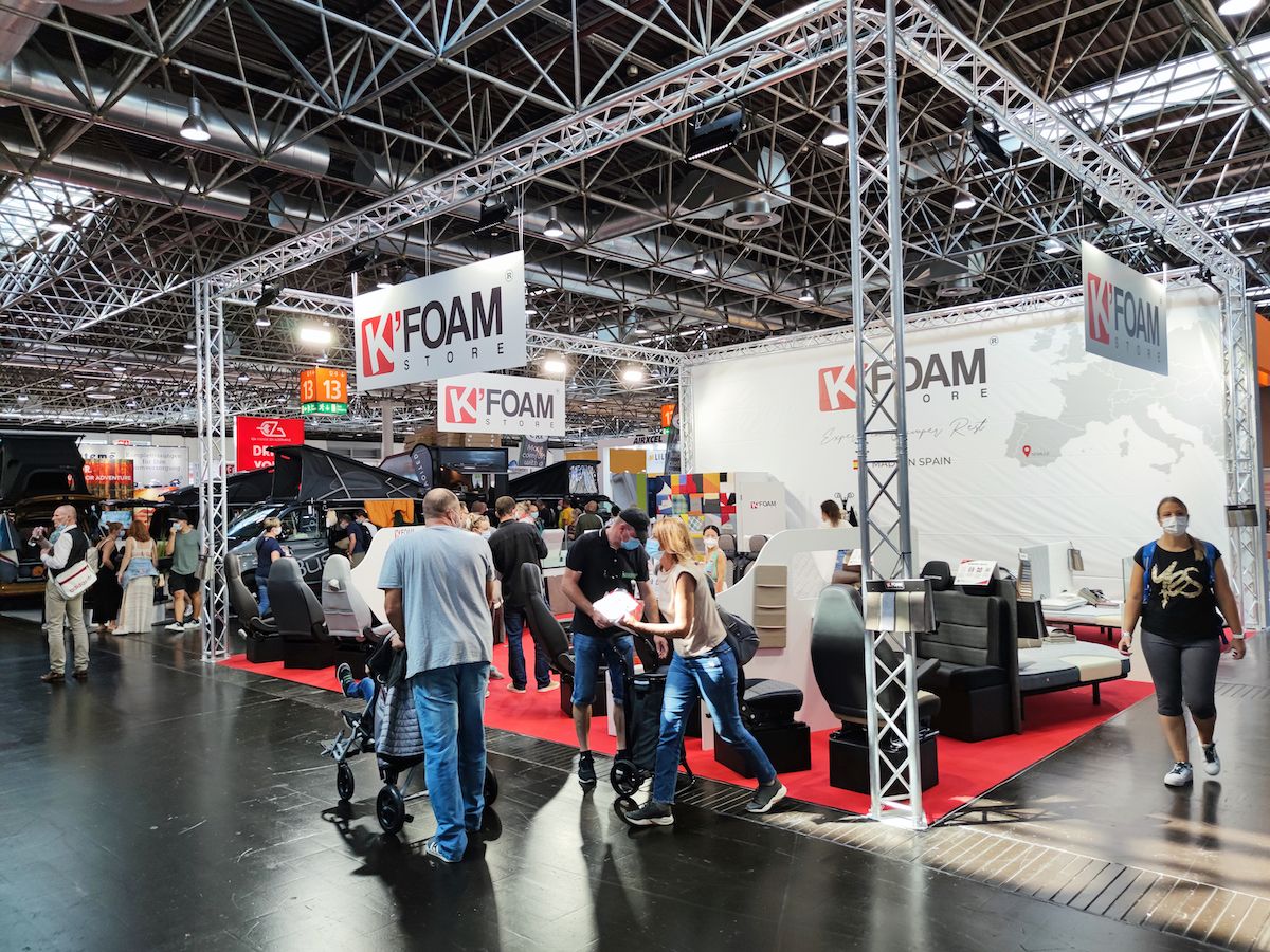 K´Foam Store presenta sus novedades en la Feria del Caravan Salon de Düsseldorf 2021