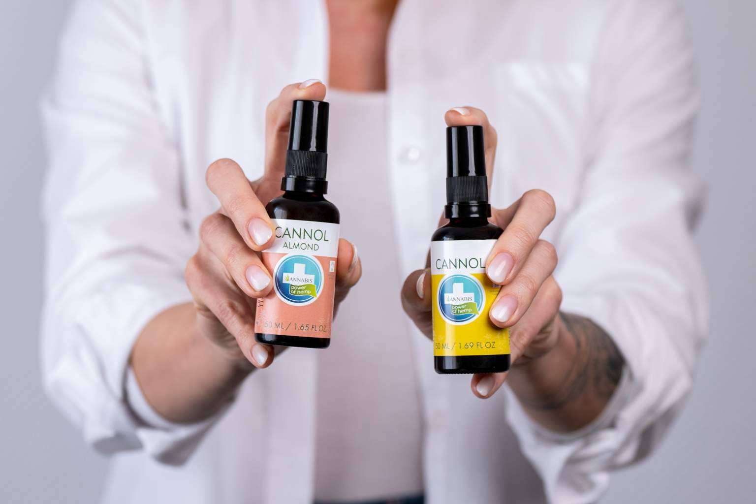 Aceite de cannabis, calmante y regenerante de piel, en Annabis