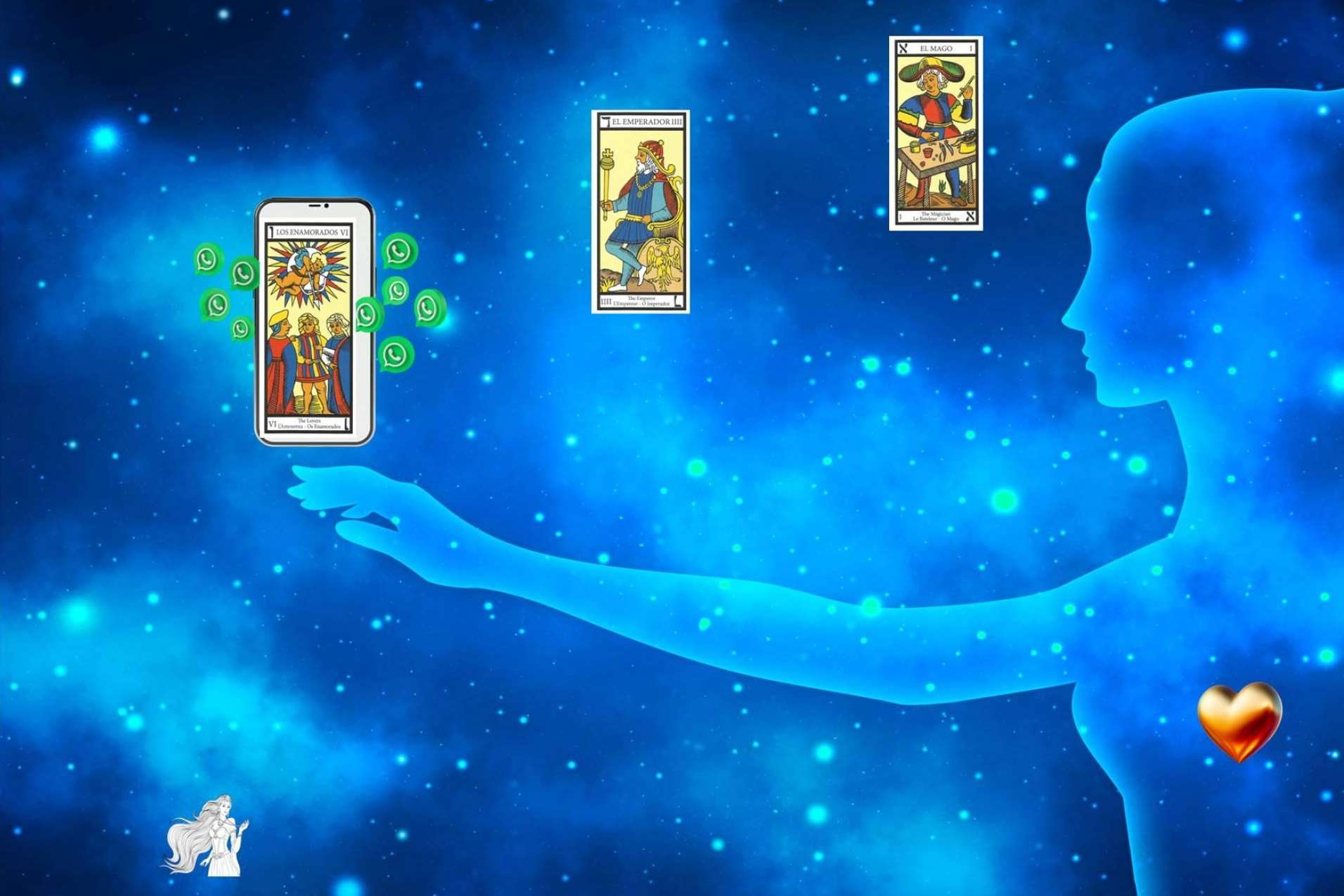 La Dama Mágica desvela los secretos del tarot las 24 horas al día con su servicio por WhatsApp